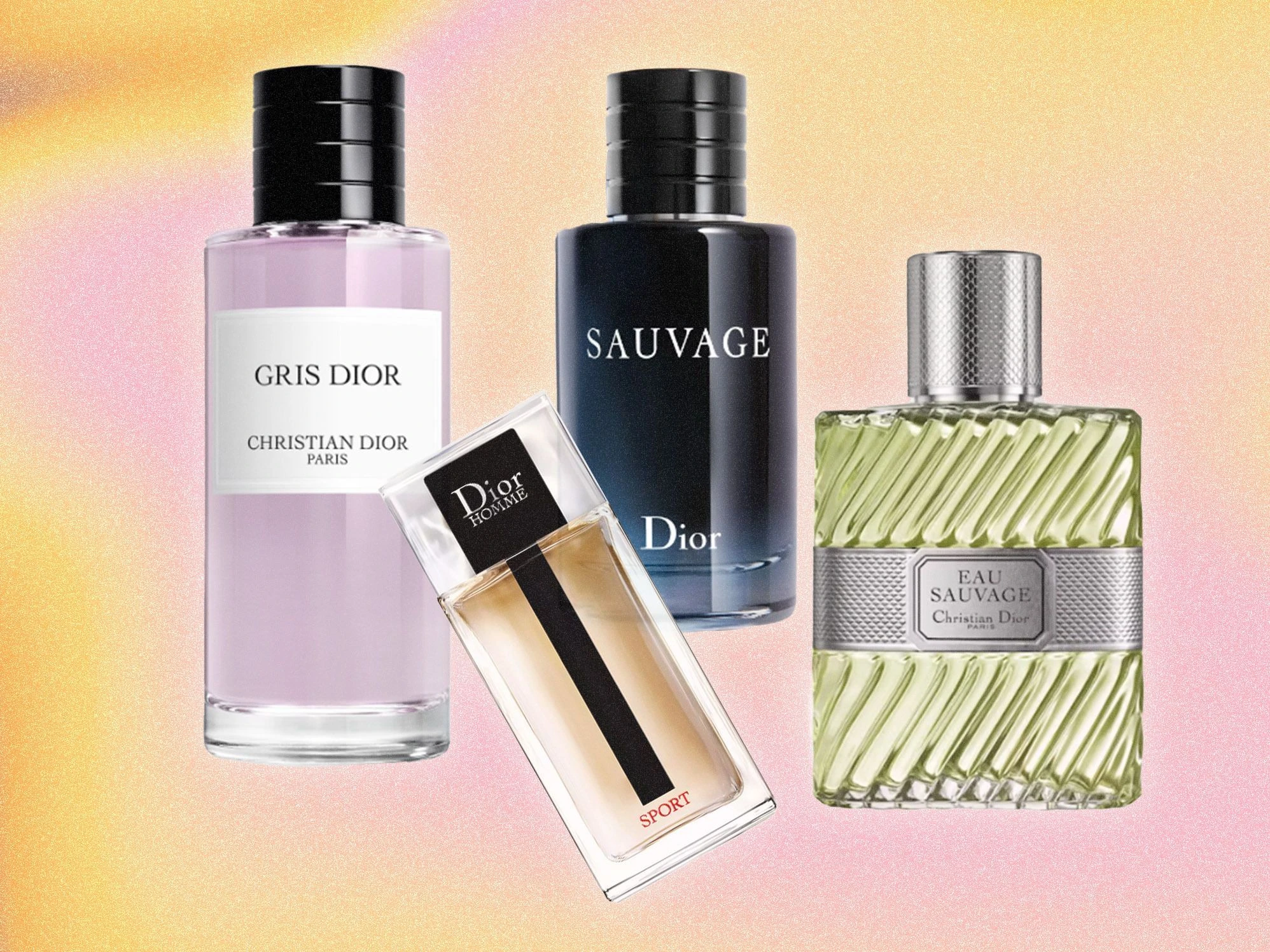“Flacon de parfum élégant en verre transparent avec bouchon raffiné, signé par une grande maison de luxe française.”